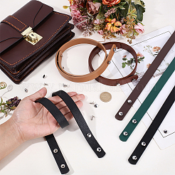 12 pieza de correas de bolso con remaches de piel sintética de 6 colores&nbsp;DIY-CL0002-37B
