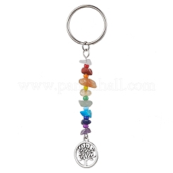 Portachiavi con ciondolo in lega stile tibetano albero della vita&nbsp;KEYC-JKC00689