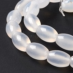 Bianco naturale agata fili di perline&nbsp;X-G-C247-01A