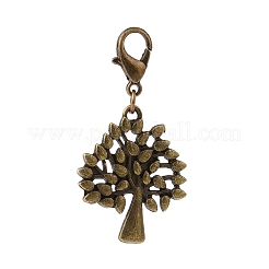 Set di decorazioni per pendenti in lega di foglie autunnali e alberi in 5 pz 5 stili&nbsp;HJEW-JM00825