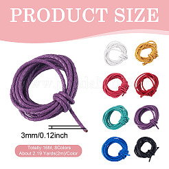 16 m geflochtenes Lederband in 8 Farben&nbsp;WL-TA0001-10