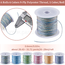 6 rouleau de fil métallique en polyester 6 brins&nbsp;OCOR-SC0001-06C