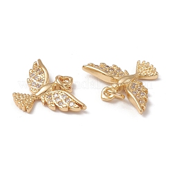 Micro Pave Bijoux de zircone cubique en laiton de placage en râtelier&nbsp;KK-G452-17G