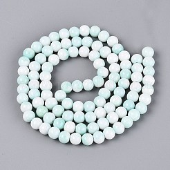 Brins de perles de verre teintées à effet ombré opaque&nbsp;GLAA-Q106-04A-07