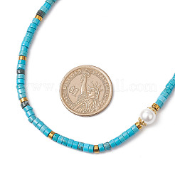 3 collar de cuentas de concha redonda de 3 estilos&nbsp;NJEW-JN05300