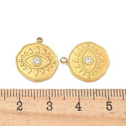 Pendentifs en strass cristal en acier inoxydable 304&nbsp;STAS-I322-88G