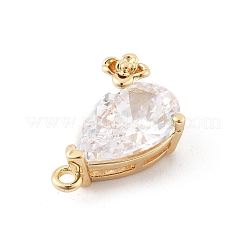 Pendentifs avec zircon cubiques à micro-pavés en laiton&nbsp;KK-K371-40A-G