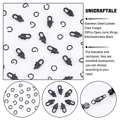 12 Stück Ionenplattierung (IP) 304 Edelstahl-Karabinerverschlüsse&nbsp;STAS-UN0040-75