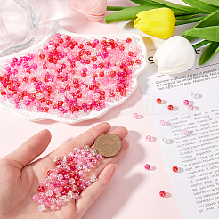 1000 Stück transparente Acrylperlen zum Valentinstag in 5 Farben&nbsp;MACR-SP0001-29A