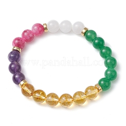 4 stücke 4 arten natürliche edelstein perlen stretch armbänder sets&nbsp;BJEW-JB11010