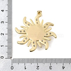 Pendenti in zirconi cubici trasparenti in micro pavè di ottone&nbsp;KK-H267-36G