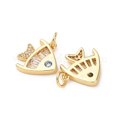 Ottone micro spianare pendenti zirconi&nbsp;KK-D019-01B-G