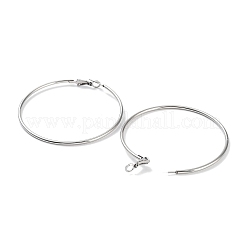 Anlaufgeschützter Ring 304 Edelstahl Creolen für Damen und Herren&nbsp;EJEW-B049-02G-P