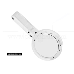 ABS Kunststoff Handheld und Desktop faltbare beleuchtete Lupe&nbsp;AJEW-L073-06