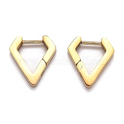 Pendientes de aro huggie de acero inoxidable 304&nbsp;STAS-J033-17A-G