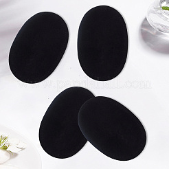 Ginocchiere e gomitiere ovali in finta pelle scamosciata&nbsp;DIY-CL0001-96A