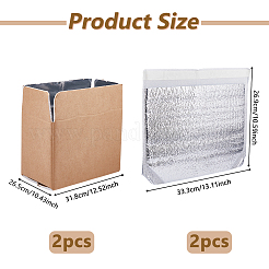 Rechteckige Thermotaschen aus PS-Kunststoff&nbsp;ABAG-WH0046-72