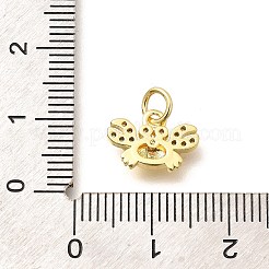 Pendentifs en laiton zircon cubique transparent&nbsp;KK-Q040-09G