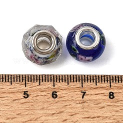 Perlen Rondelle gemischten Stil handgemachten lampwork european großes Loch&nbsp;LPDL-R007