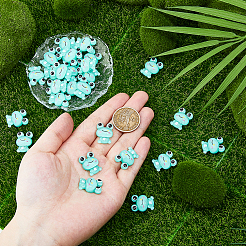80 Stück opake Harz-Cabochons&nbsp;RESI-DC0001-46