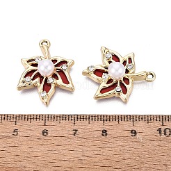 Legierung mit Anhängern aus ABS-Kunstperlen&nbsp;PALLOY-Q466-04G-05