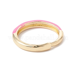 Verstellbarer Ring aus Emaille&nbsp;RJEW-F124-08-G