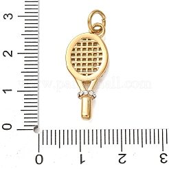 Anhänger aus 304 Edelstahl mit Mikropflaster und klaren Zirkonia&nbsp;CU-B001-05G-A