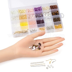 Kit de fabrication de boucles d'oreilles en perles de bricolage&nbsp;DIY-FS0001-98