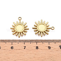 Placcatura ionica (ip) 304 impostazioni cabochon pendente in acciaio inossidabile&nbsp;X-STAS-I671-19G