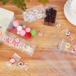 Coffrets cadeaux pliables en plastique pvc transparent&nbsp;CON-WH0076-15C