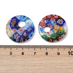 Manuell Millefiori Glas Anhänger&nbsp;LAMP-G166-08B