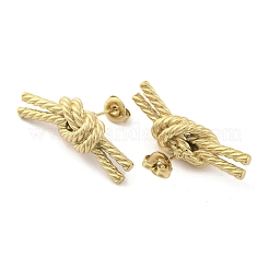 Ionenplattierung (IP) 304 Edelstahl Ohrstecker für Frauen&nbsp;EJEW-N054-18G