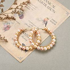 Pendientes de aro de acero inoxidable 304&nbsp;EJEW-JE04291-01