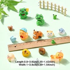 15 Stück 15 Stile Harz 3D Tierfiguren&nbsp;RESI-YW0001-94