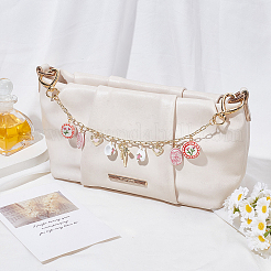 Cadena decorativa para bolso con clip de papel&nbsp;HJEW-SC0003-33