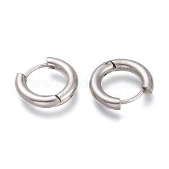 Pendientes de aro huggie de acero inoxidable 201 resistentes al deslustre&nbsp;EJEW-O095-05-02