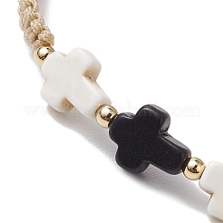 2 pz braccialetti intrecciati in cordino di nylon cerato per donna uomo&nbsp;BJEW-JB11298