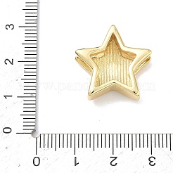 Sternförmige Schiebeanhänger aus Messing&nbsp;KK-P349-18A-G
