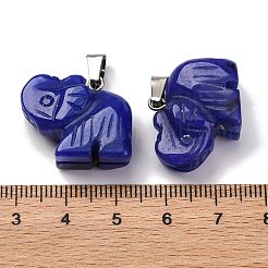 Gefärbt natürliche weiße Jade Anhänger&nbsp;G-B127-05P-13