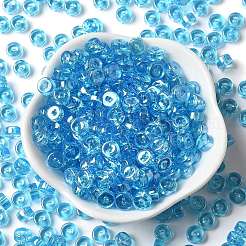 Transparente Farben Glanz Glas Saatperlen&nbsp;SEED-E001-T3x6mm-A04