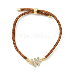 Bracelets réglables en nylon&nbsp;BJEW-C096-01G-23