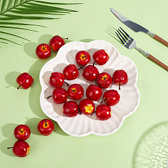 20 pieza de decoraciones de exhibición de manzanas de plástico&nbsp;DJEW-GF0001-96