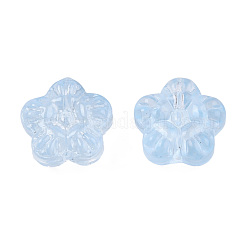 Perles de verre peintes par pulvérisation transparent&nbsp;GLAA-N035-029-C02