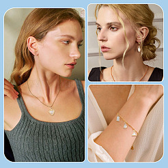 10 pendentif en laiton et zircone cubique&nbsp;KK-TADJ0001-30B