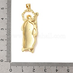 Micro pavé di ottone placcato a cremagliera perdanti di zirconi trasparenti&nbsp;KK-C067-02B-G