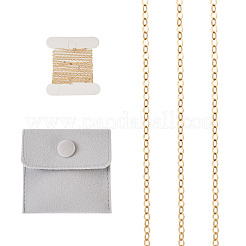 Chaînes porte-câbles en laiton de 1 m&nbsp;CHC-TA0001-03
