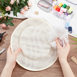 Fascinator-Basis aus Leinenimitat&nbsp;AJEW-WH0314-493