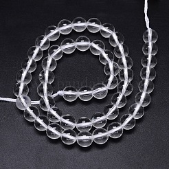 Runden natürliche Klasse aa Quarzkristall Perlen Stränge&nbsp;X-G-H1648-8mm-01N-AA