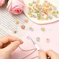 50 Stück transparentes Acryl mit Perlenanhängern aus ABS-Kunststoff&nbsp;PALLOY-CJ00181