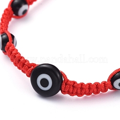 Bracciali di perline intrecciati con fili di nylon regolabili&nbsp;BJEW-JB05292